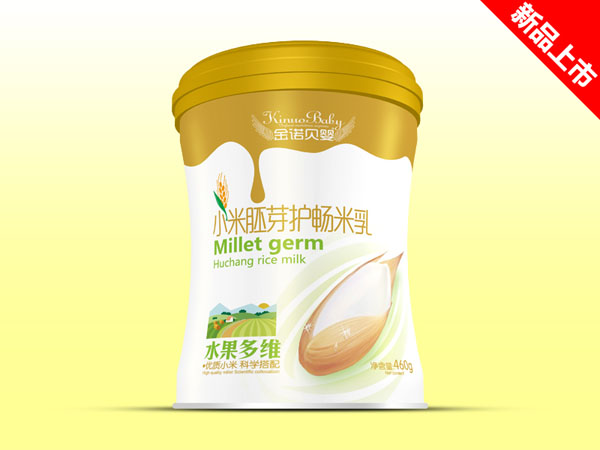   金諾貝嬰小米胚芽護暢米乳-水果多維聽裝