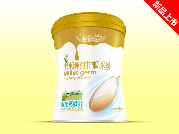   金諾貝嬰小米胚芽護暢米乳-強化鈣鐵鋅聽裝
