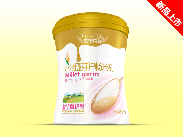   金諾貝嬰小米胚芽護暢米乳-益生菌護暢聽裝