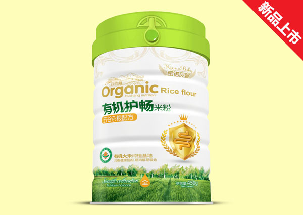   金諾貝嬰有機護暢米粉-五谷雜糧配方聽裝
