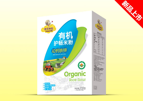   歐貝米拉有機(jī)護(hù)暢米粉-AD鈣鐵鋅盒裝