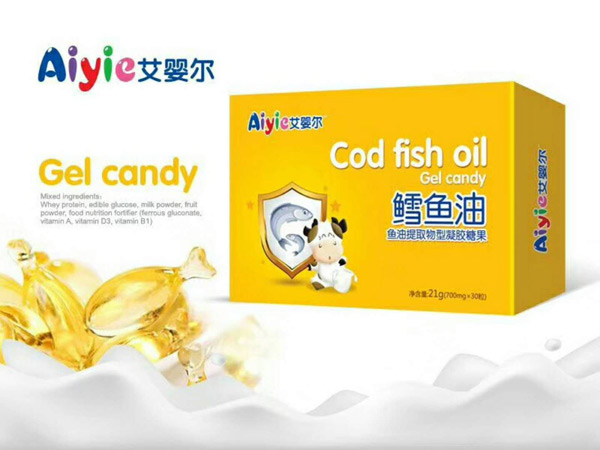   艾嬰爾鱈魚油魚油提取物型凝膠糖果