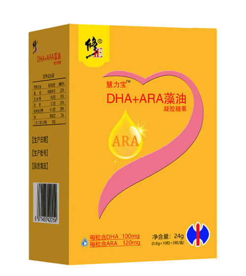 修正慧力宝凝胶糖果系列,涵盖dha ara藻油,富锌酵母,海藻乳钙,肽