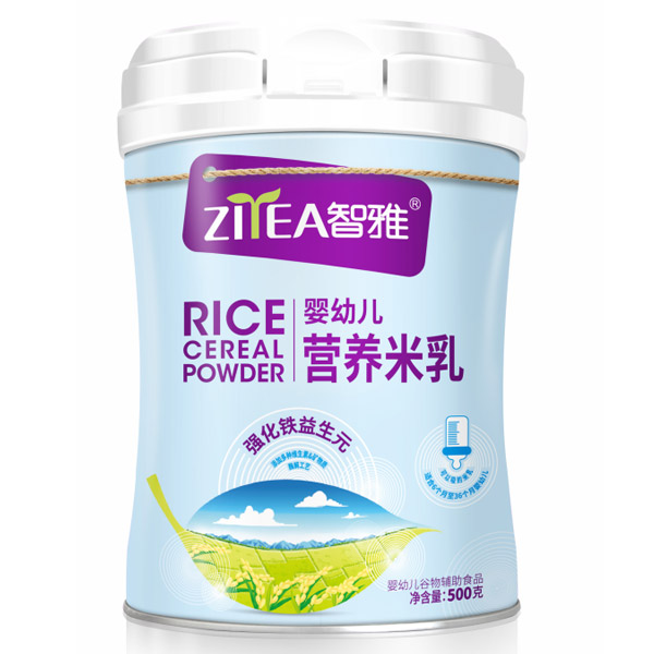 智雅强化铁益生元婴幼儿营养米乳罐装