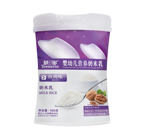  多能多核桃味嬰幼兒營養(yǎng)奶米乳桶裝