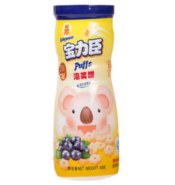 寶力臣梅花形狀 臻品藍莓味泡芙餅45g.jpg