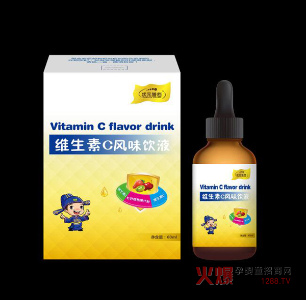 状元搭档维生素c风味饮液 天然萃取vc营养好吸收