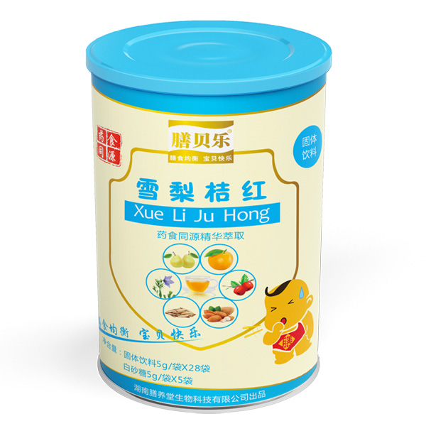   膳貝樂雪梨桔紅固體飲料罐裝
