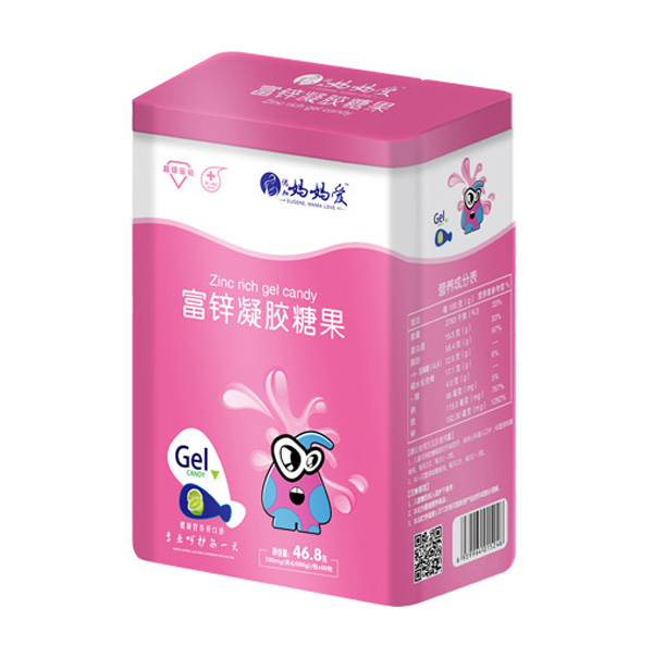   媽媽愛(ài)富鋅凝膠糖果 鐵盒裝
