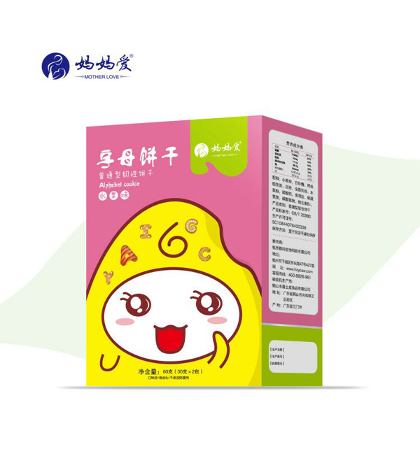   媽媽愛字母餅干-水果味