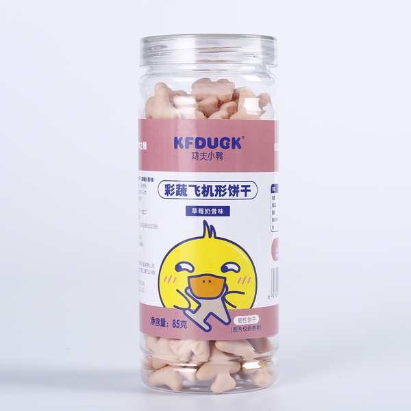 功夫小鴨彩蔬飛機形餅干 草莓奶昔味.jpg