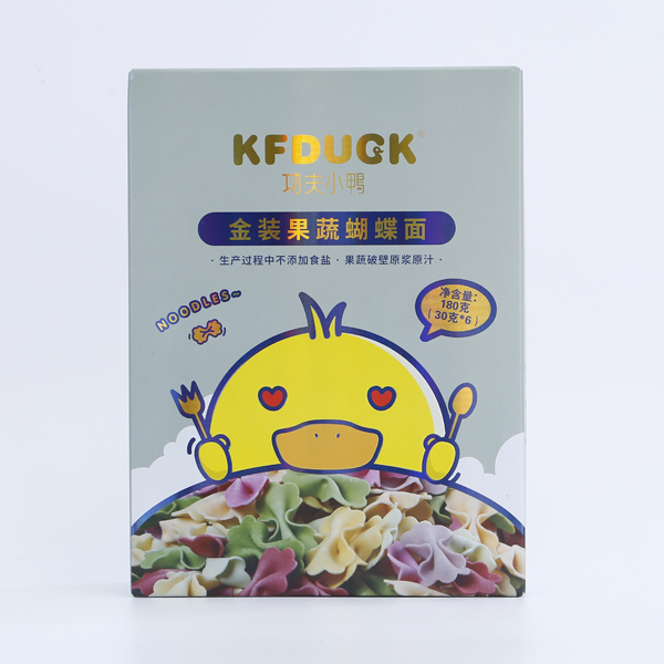 功夫小鴨金裝果蔬蝴蝶面