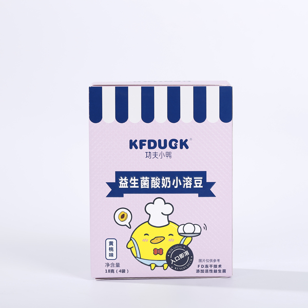  功夫小鴨益生菌酸奶小溶豆 黃桃味
