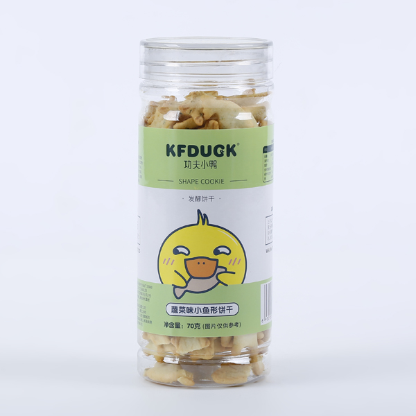  功夫小鴨蔬菜味小魚形餅干