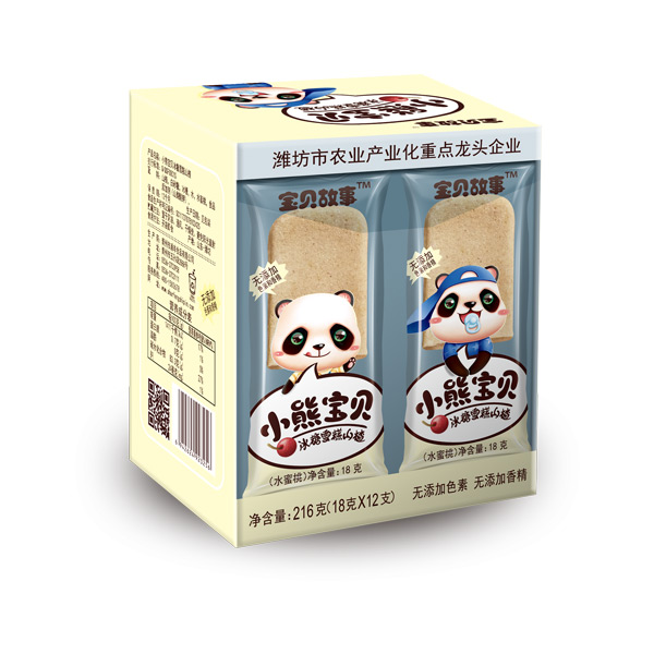  寶貝故事小熊寶貝冰糖雪糕山楂-水蜜桃味盒裝
