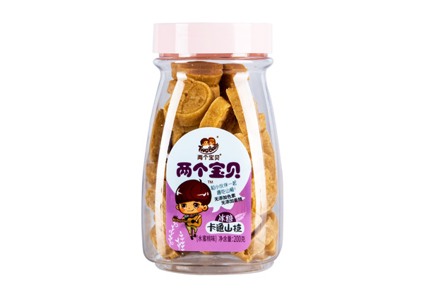  兩個寶貝冰糖卡通山楂水蜜桃味