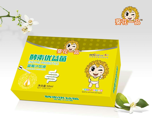  葵花一品酵素優(yōu)益菌藍(lán)莓汁飲液
