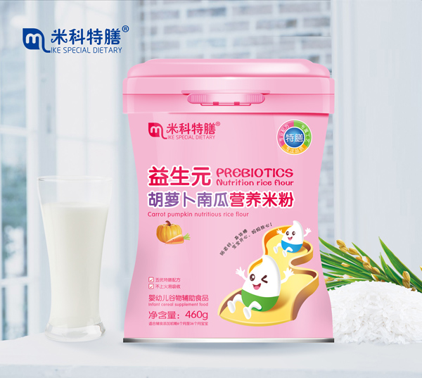  米科特膳益生元胡蘿卜南瓜營養(yǎng)米粉 600