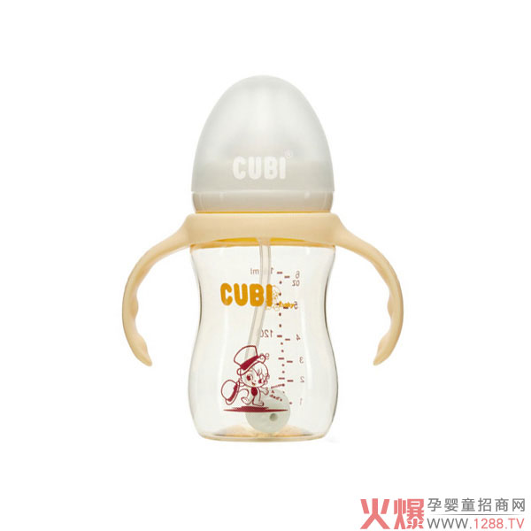 CUBI时尚系列PPSU香蜜黄奶瓶180ML.jpg