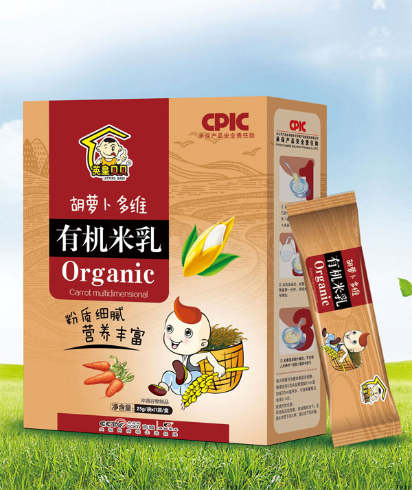  英皇貝貝胡蘿卜多維有機米乳盒裝