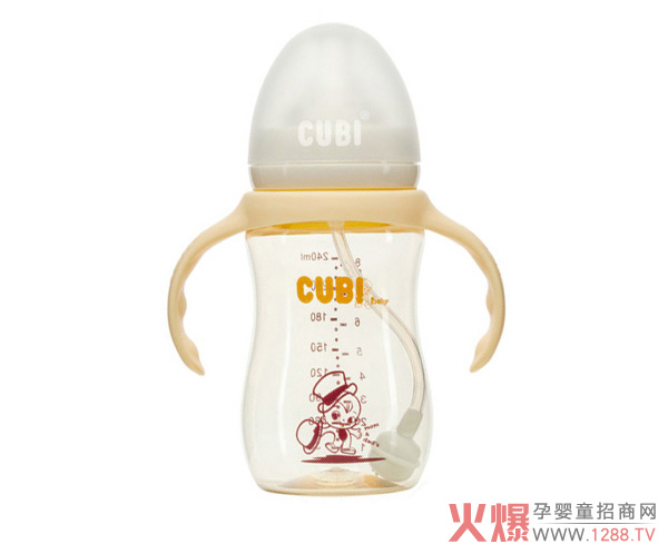 CUBI时尚系列PPSU香蜜黄奶瓶240ML.jpg