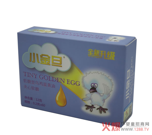 小金旦低糖型乌鸡蛋黄油夹心软糖 过敏宝宝的