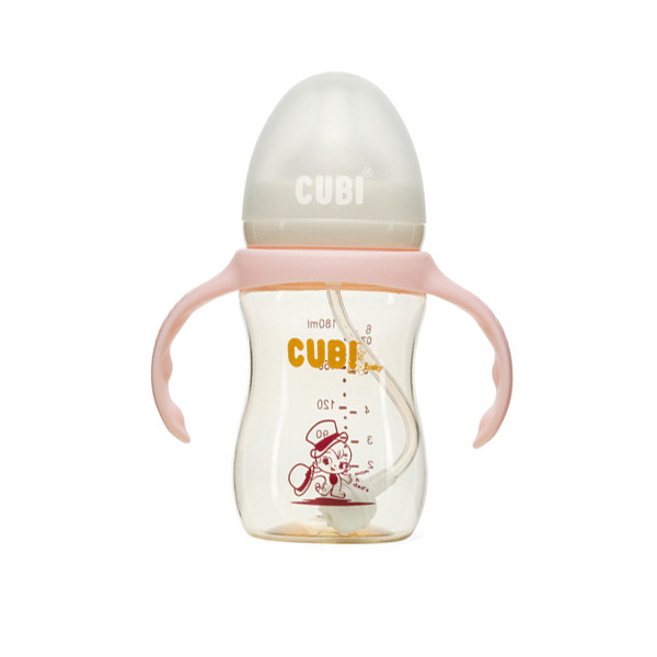 CUBI时尚系列PPSU纯真粉奶瓶180ML