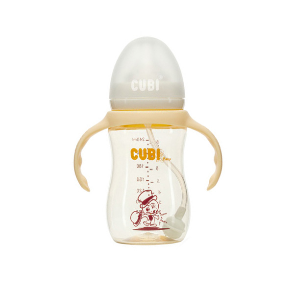  CUBI时尚系列PPSU香蜜黄奶瓶240ML