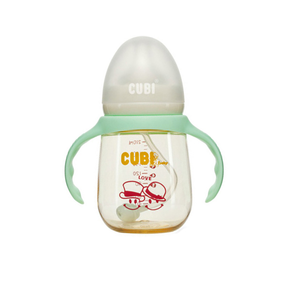  CUBI卡通系列PPSU清新绿奶瓶210ML