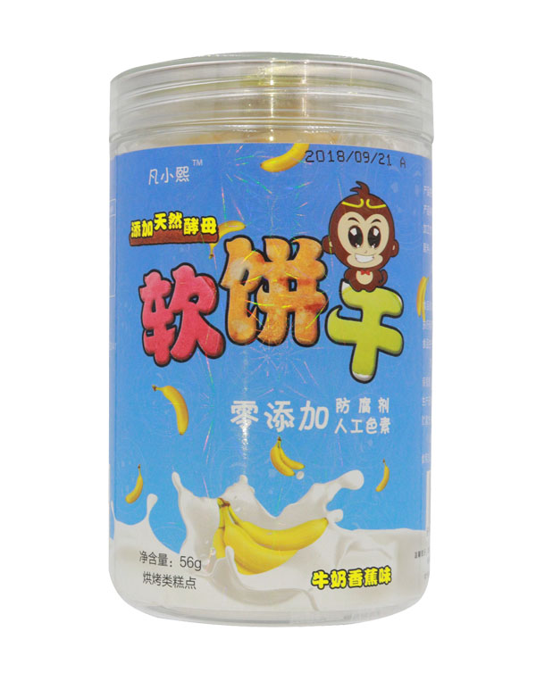 凡小熙牛奶香蕉味軟餅干