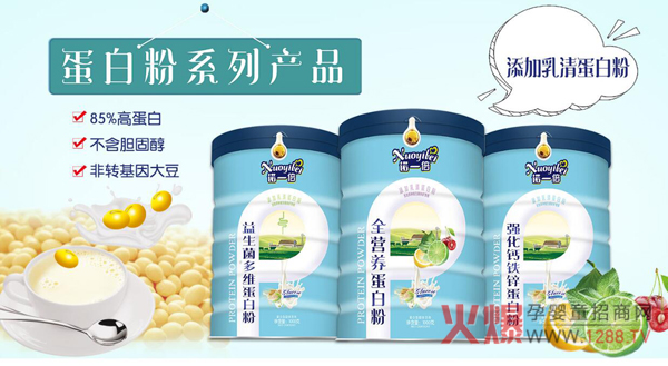 诺一倍蛋白粉 85%高蛋白守护成长更给力