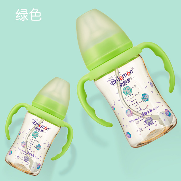  迪乐梦PPSU奶瓶5A02绿色