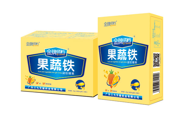     金牌搭檔果蔬鐵凝膠糖果