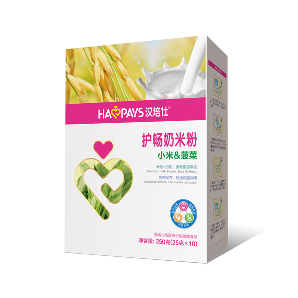  漢培仕護(hù)暢奶米粉-小米菠菜盒裝