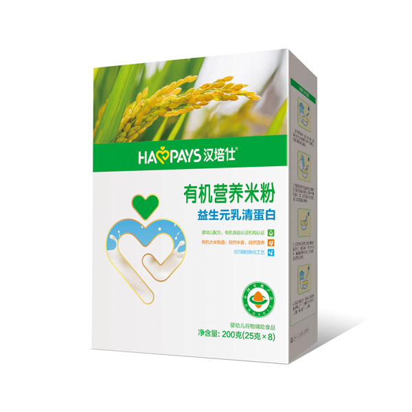  漢培仕益生元乳清蛋白有機米粉盒裝
