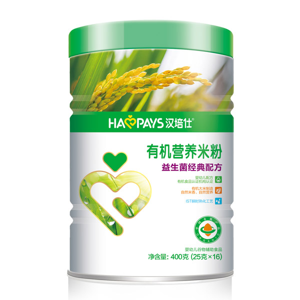  漢培仕益生菌經(jīng)典配方有機米粉聽裝