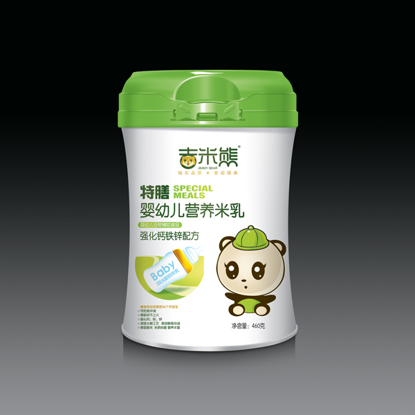  吉米熊特膳嬰幼兒營養(yǎng)米乳-強化鈣鐵鋅配方 桶裝