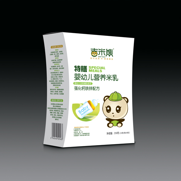 吉米熊特膳嬰幼兒營養(yǎng)米乳-強化鈣鐵鋅配方 盒裝