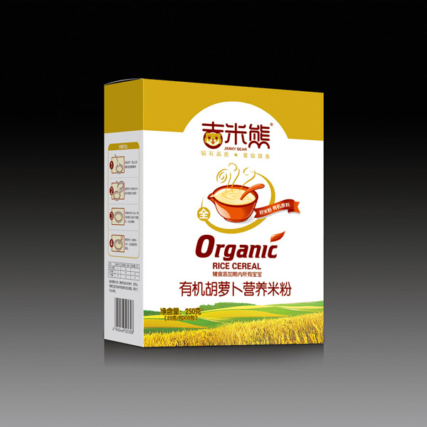   吉米熊有機(jī)胡蘿卜營(yíng)養(yǎng)米粉 盒裝