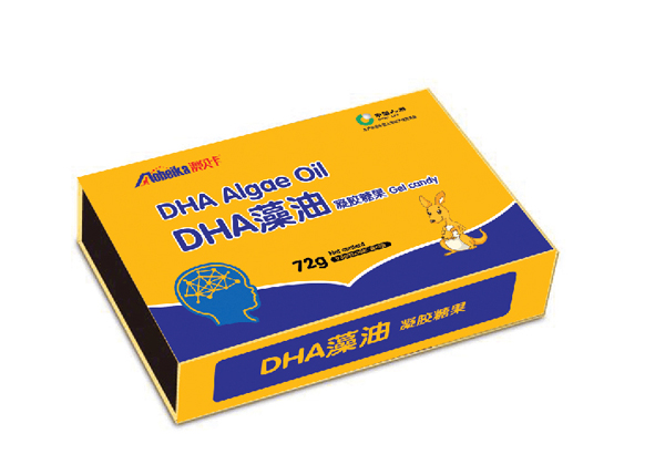  澳貝卡DHA藻油凝膠糖果 木盒