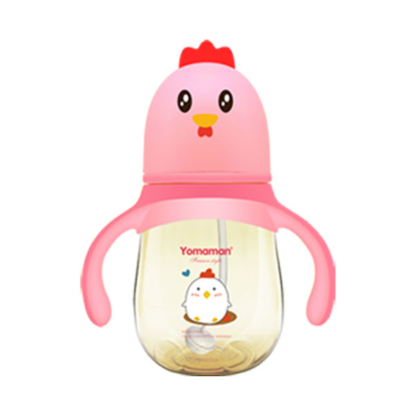 优秀妈咪小鸡造型奶瓶粉色.jpg