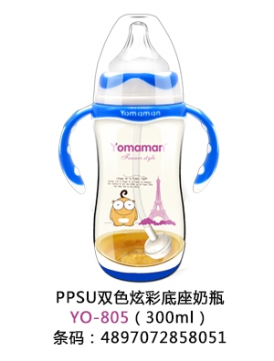 優(yōu)秀媽咪PPSU雙色炫彩底座奶瓶藍色300ml.jpg 優(yōu)秀媽咪PPSU雙色炫彩底座奶瓶藍色300ml.jpg