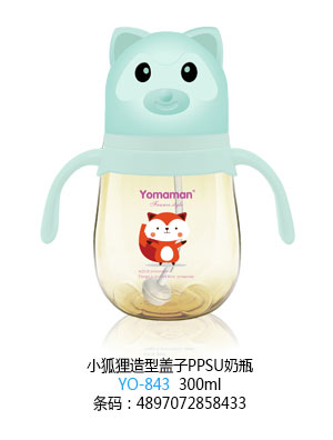 優(yōu)秀媽咪小狐貍造型蓋子PPSU奶瓶300ml.jpg 優(yōu)秀媽咪小狐貍造型蓋子PPSU奶瓶300ml.jpg