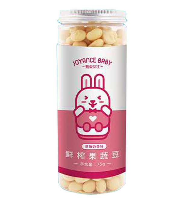  甄愛貝比鮮榨果蔬豆 草莓奶昔味