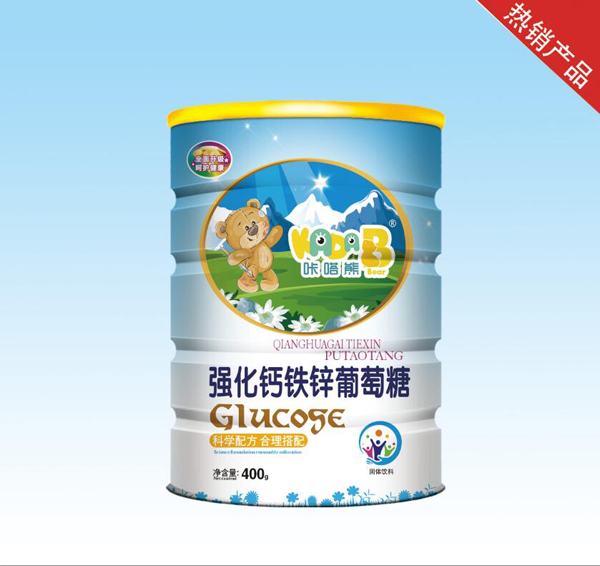  咔嗒熊強(qiáng)化鈣鐵鋅葡萄糖400克