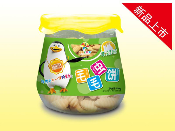  央央大风车毛毛虫饼（牛奶味）