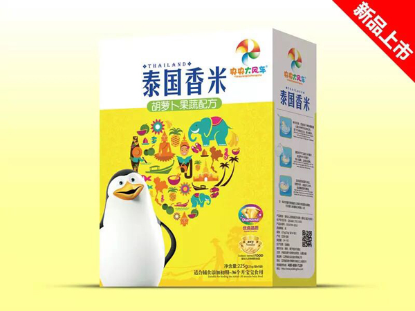  央央大风车泰国香米（胡萝卜果蔬配方） 盒装