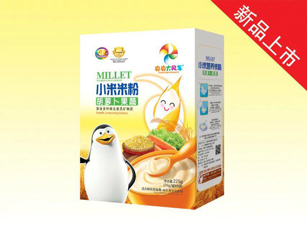  央央大风车小米米粉（胡萝卜果蔬）盒装