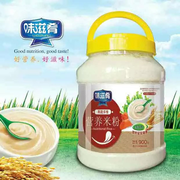 味滋肴營(yíng)養(yǎng)米粉-果蔬多維900g透明桶裝