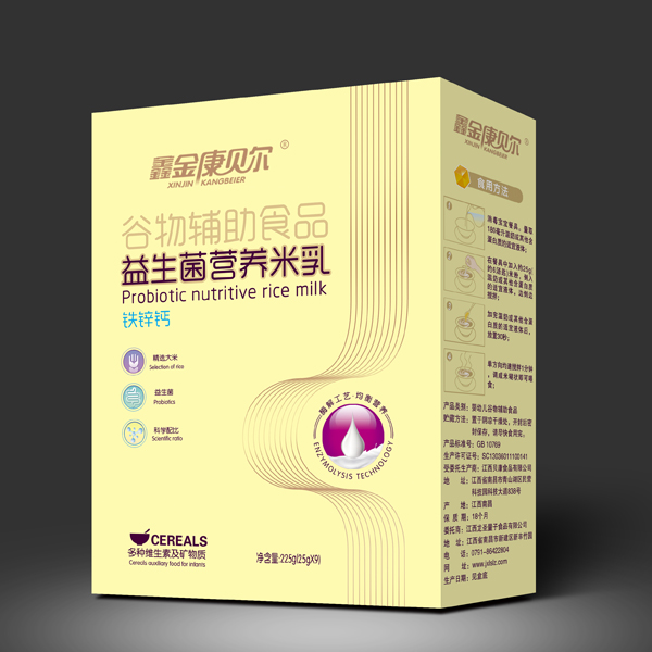  鑫金康貝爾益生菌營養(yǎng)米乳-鐵鋅鈣 盒裝